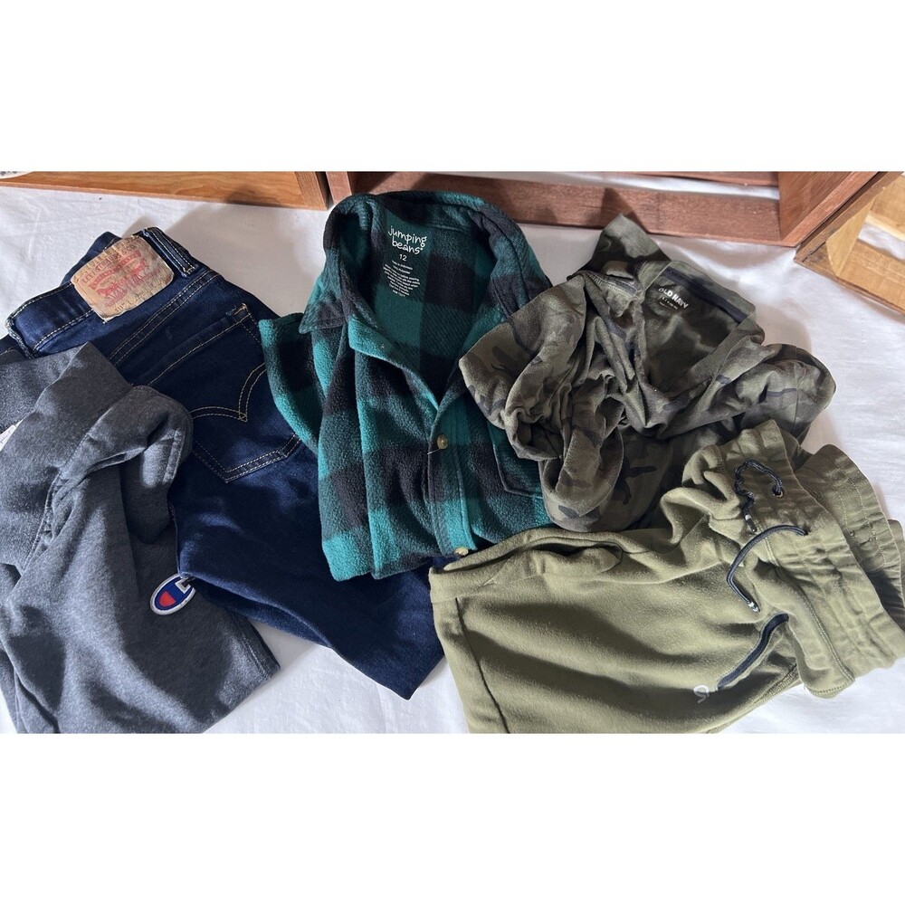 Toddler Boys Clothes Sizes 10-12 Mixed 5 PC Clothing Lot